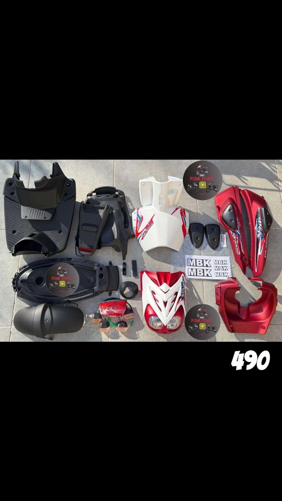 KIT CARÉNAGE COMPLET STUNT ROUGE