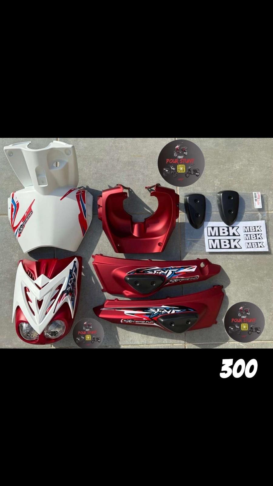 KIT CARÉNAGE SIMPLE STUNT ROUGE