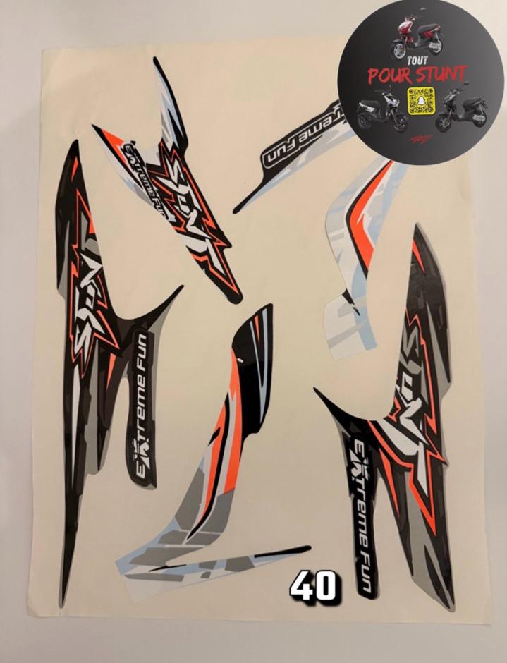 KIT DÉCO EXTRÊME FUN ORANGE STUNT