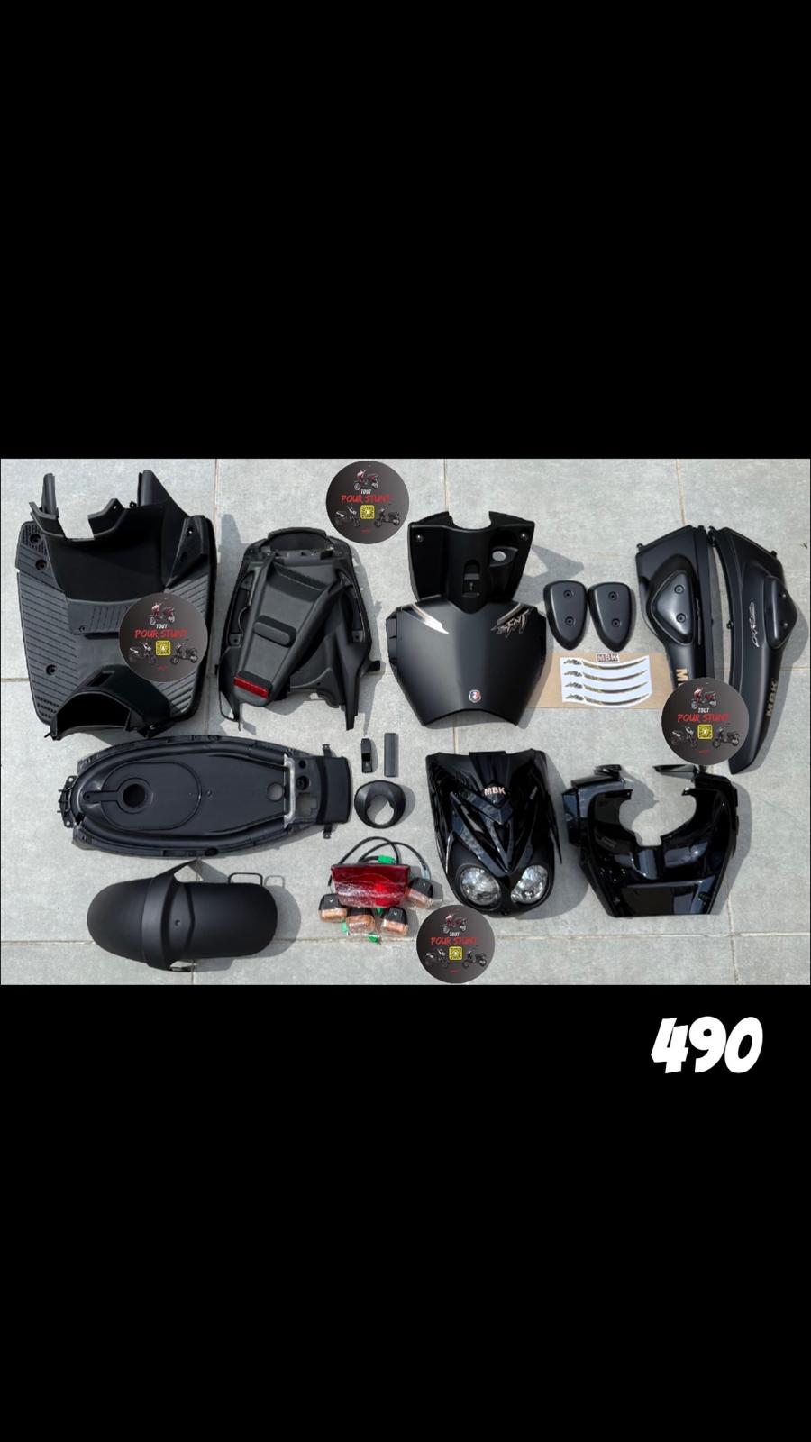 KIT CARÉNAGE COMOLET NOIR MAT