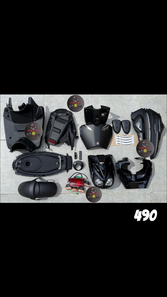 KIT CARÉNAGE COMOLET NOIR MAT
