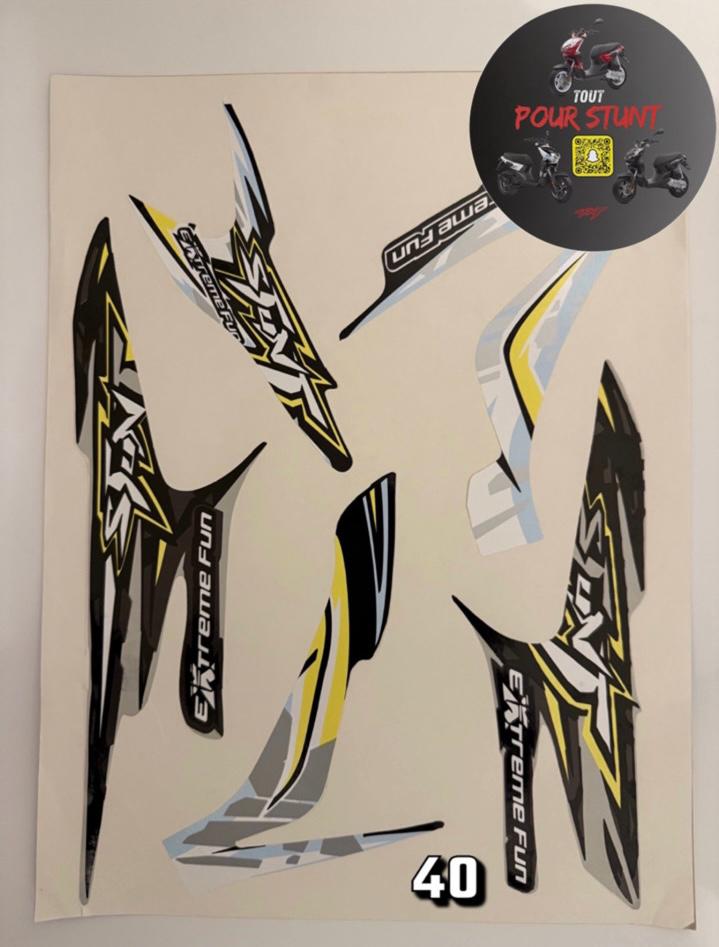 KIT DÉCO EXTRÊME FUN JAUNE STUNT